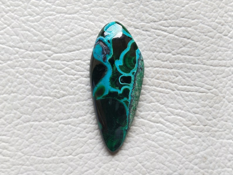 Malachite Chrysocolla Designer Cabochon 41X17X5MM,Jewelry Making Pendant Cabochon, Natural Malachite Chrysocolla Cabochon AAA
