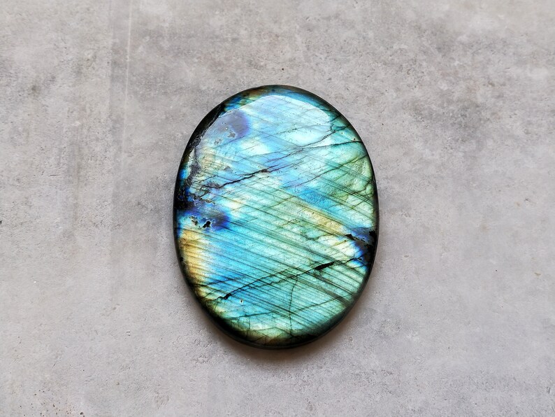 Size 63x45x6mm Approx Pendant Cabochon For Jewelry Making. 171.00 Crt Natural Real Flashy Labradorite Cabochon