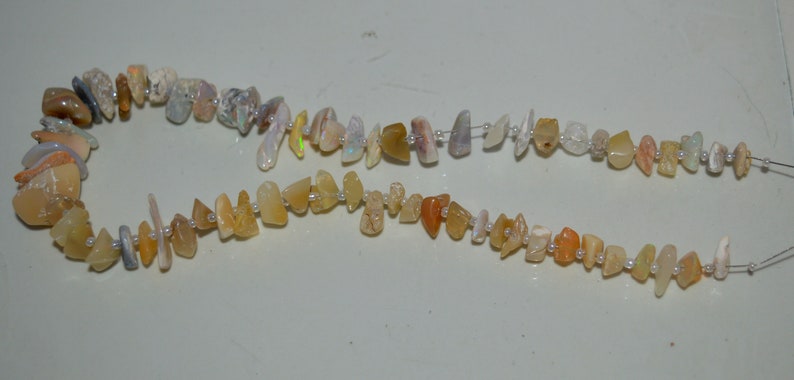Good Quality !!!~100/% Natural Ethiopian Fair Opal Smooth Rough Beads Size 7x9.mm 12x18 Approx 14/'/'Inch Natural Quality Gemstone.