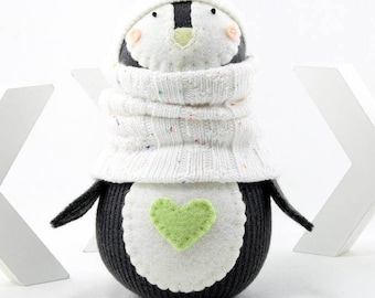 New Sock Doll Penguin Pattern by Sewinthemoment