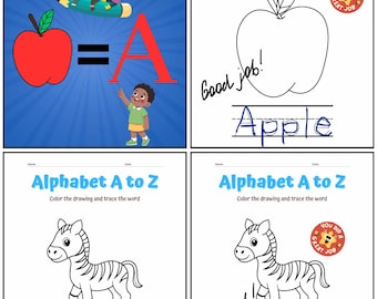 27 fogli di lavoro per l'alfabeto in età prescolare, da scaricare in formato PDF, per bambini
