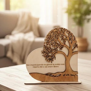 Targa In Legno Rustico Con Scritta 'Let All You Do Be Done In Love', 30x45 Cm Con Cornice, Artigianale USA - 4