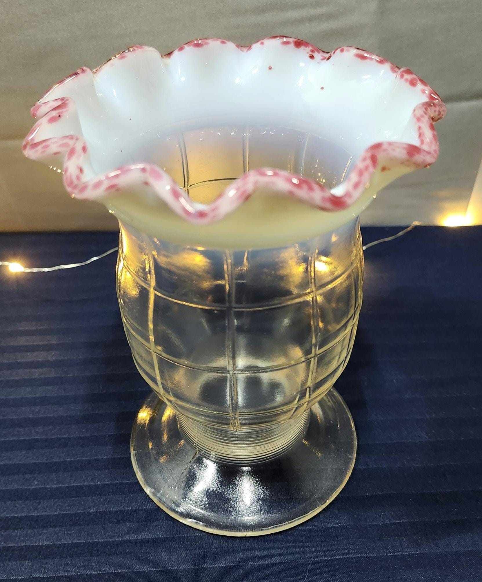 Antique Glass Vase セット Antique Vaseline Glass Vase - Etsy