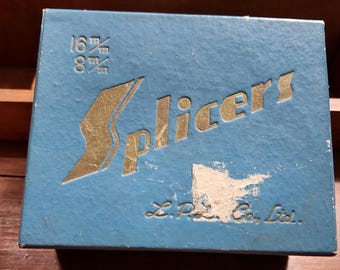 LPL Co. Ltd. Vintage Film Splicer for 8mm and 16mm Home Movie Editing-Like New Condition-Original Box and Instructions in Japanese