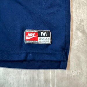 Vintage 1997 Nike USMNT Marcelo Balboa 17 Soccer Jersey Navy Blue Mens Medium bild 3