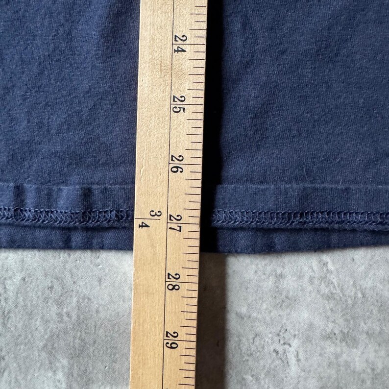 Vintage Nike Center Swoosh Navy Blue T-Shirt Mens Medium Y2K Faded Short Sleeve image 6