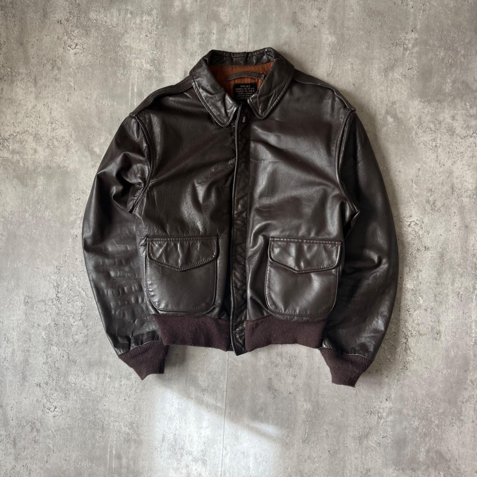 Vintage Leather Jacket Bomber Type 2 - Etsy