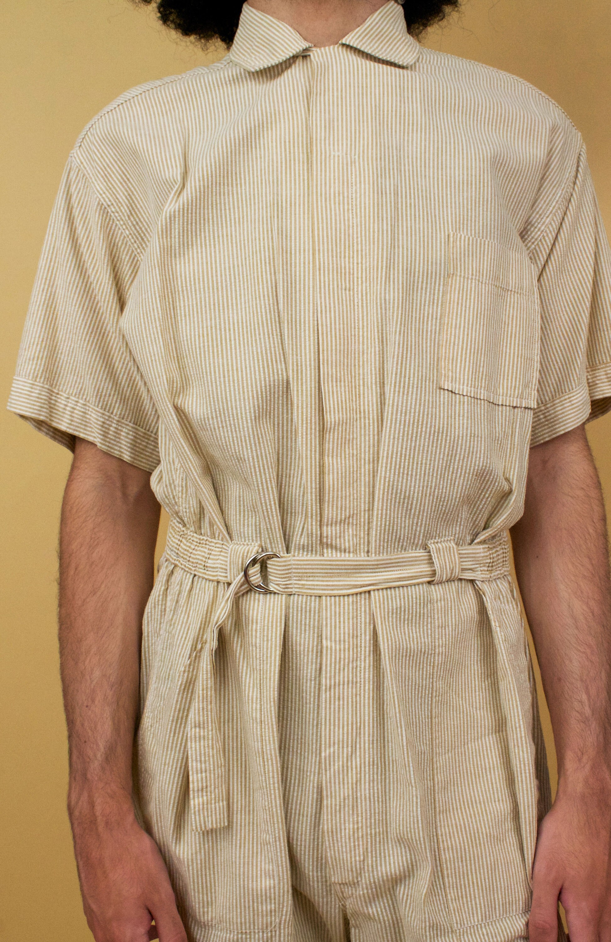 50s 60s Vtg Cotton Seersucker Leisure Suit Menswear