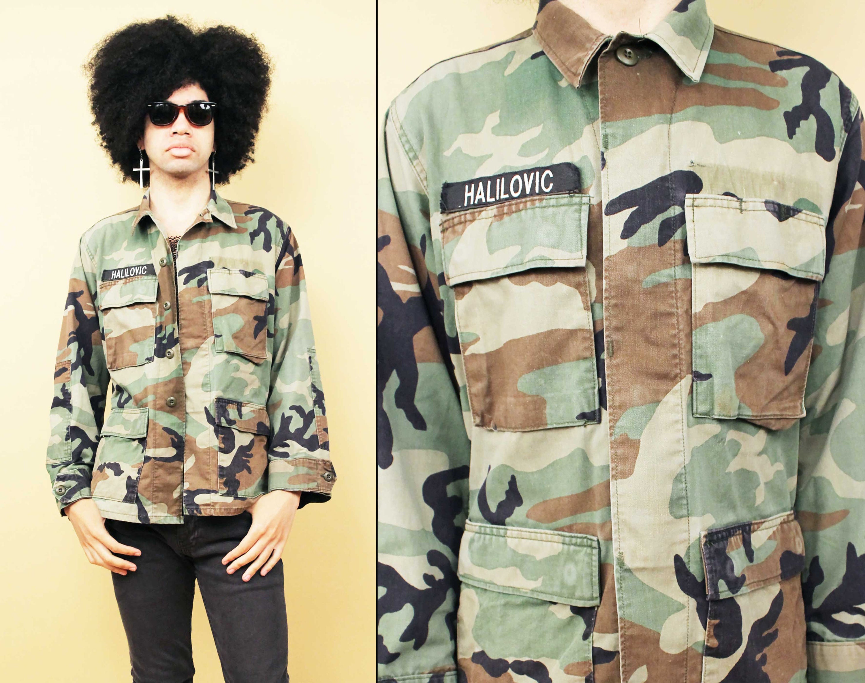 Chaqueta de camuflaje militar botón de manga uniforme militar, bosque,  botón, bolsillo, ropa de calle png