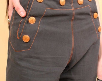 JPG ジャンポールゴルチエ ワイドパンツ セーラー 90's 90年代 Vtg JPG ゴルチエ ジーンズ セーラー スナップボタン