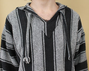 ジャケット・アウター 70s Mexican rug hoodie jacket Original VINTAGE 70s 80s MEXICAN BLANKET HOODIE RUG JACKET