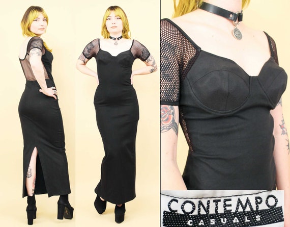 contempo casuals dress 90s Vintage 80s/90s Contempo Casuals mini dress. Velvet