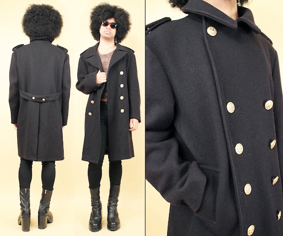 ジャケット・アウター 2way military pea coat Antimite Definitif Vintage 40s WWII French Wool Military Jacket