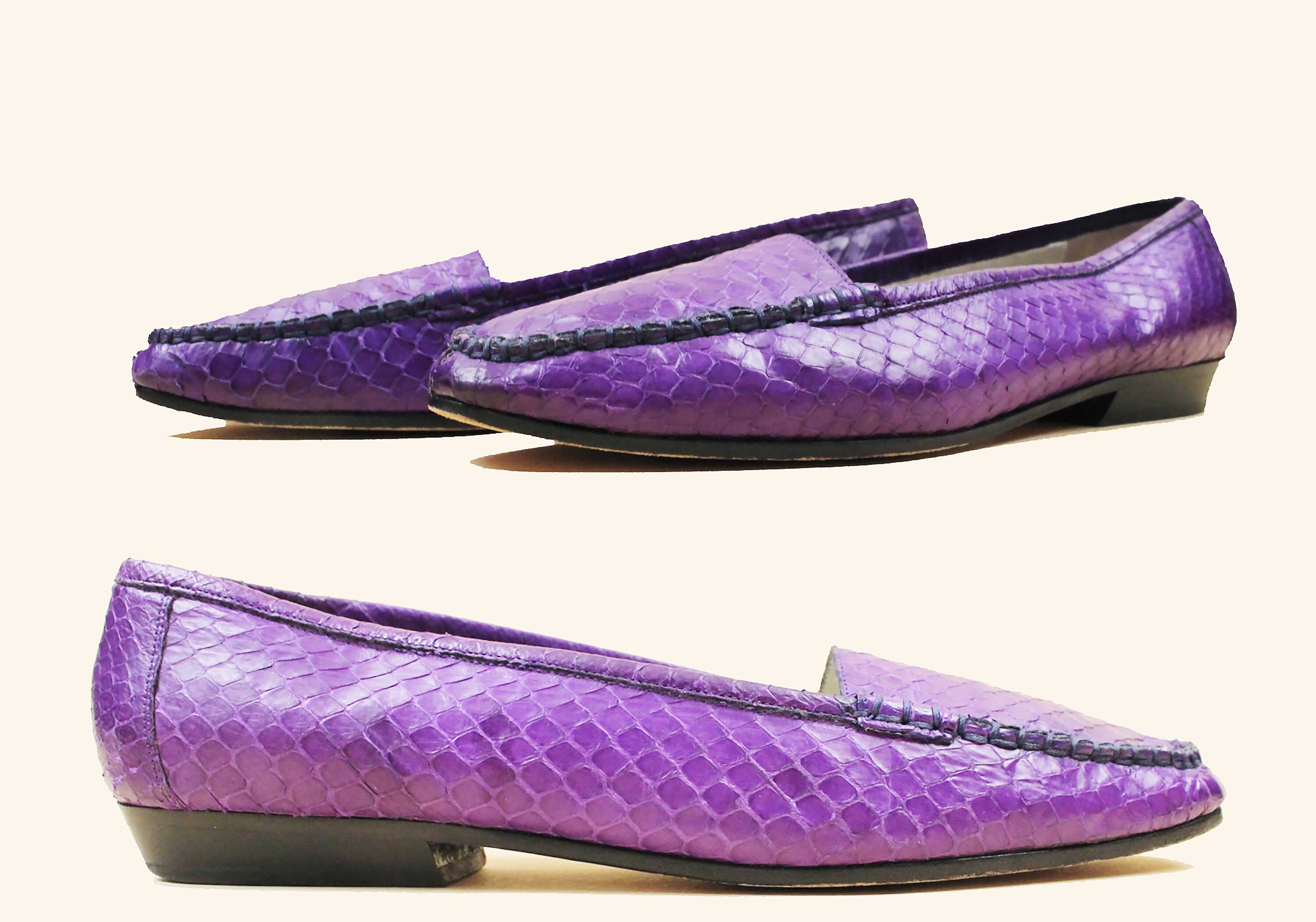 Purple Loafers - Etsy