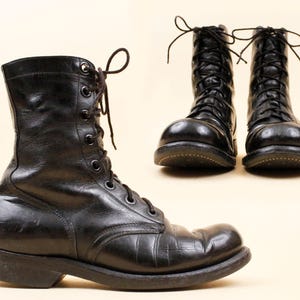 60s Military Combat Boots - Etsy