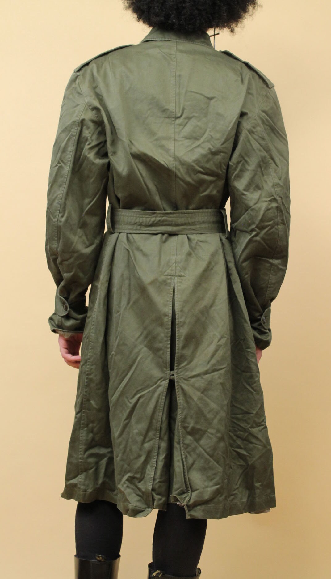 【60s】Euro Vintage Cotton Belted Coat 46 60s】Euro Vintage Cotton Belted Coat 46 Vintage 1960's