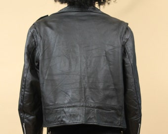 VINTAGE WASHED LEATHER ZIP Mサイズ WASHED LEATHER SHIRT BLACK WASHED – FRAME