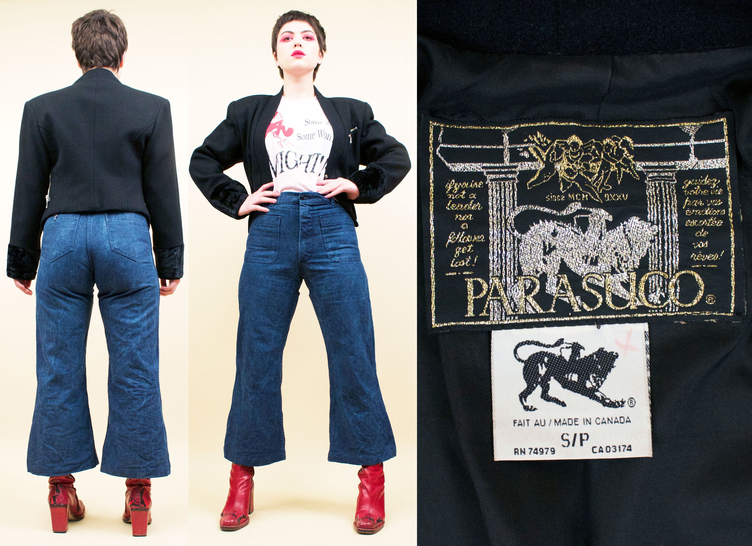 Vintage Parasuco ウールジャケット Jacket Parasuco - Etsy