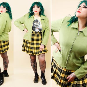 90s Wool Zip Jacket - Etsy