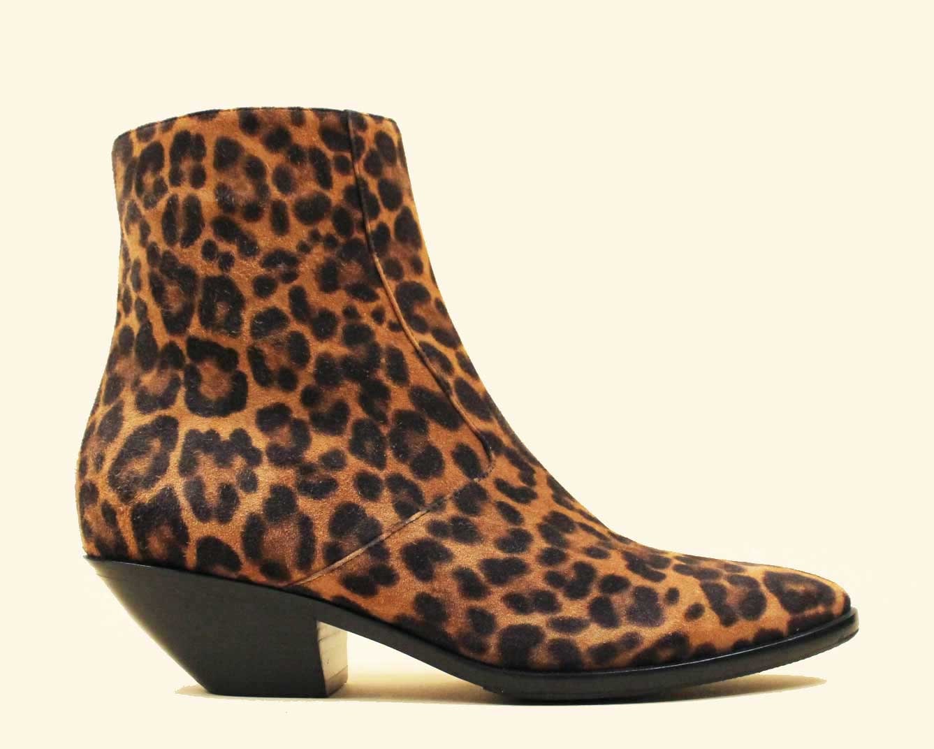 Saint laurent leopard clearance boots