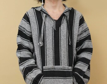ジャケット・アウター 70s Mexican rug hoodie jacket Original VINTAGE 70s 80s MEXICAN BLANKET HOODIE RUG JACKET