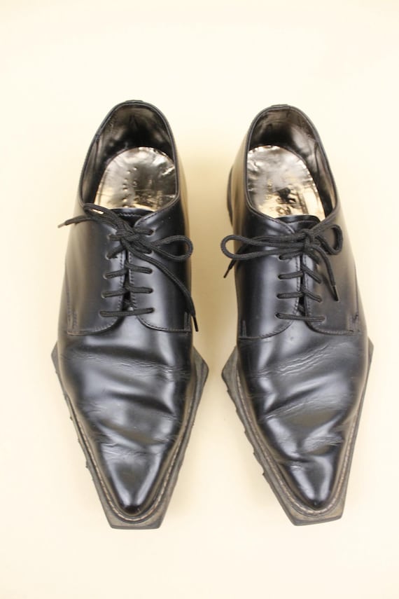 1980s 1990s Vtg Nana Doc Marten Rare Punk Goth Pointed Saw Tooth
