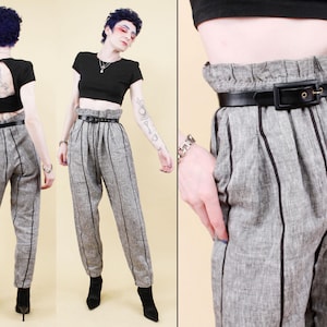 80s Striped Pants - Etsy