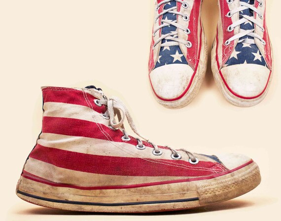 converse distressed flag