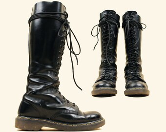 Dr. Martens Bottes Bottes de genou 90s vintage Doc. Martens Bottes