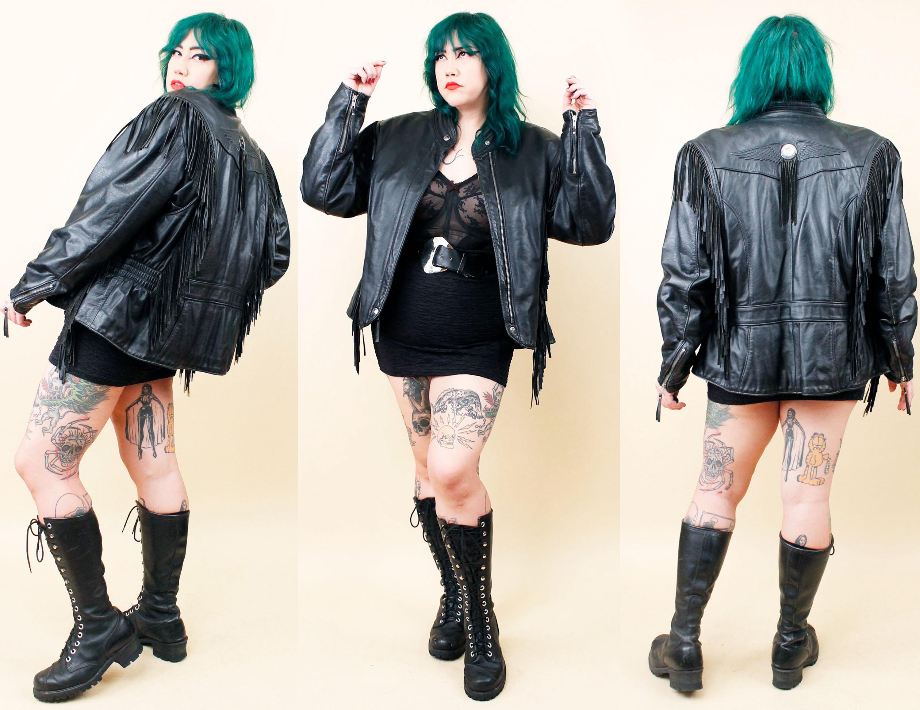 Harley Fringe Vest - Etsy Harley Fringe Vest - Etsy