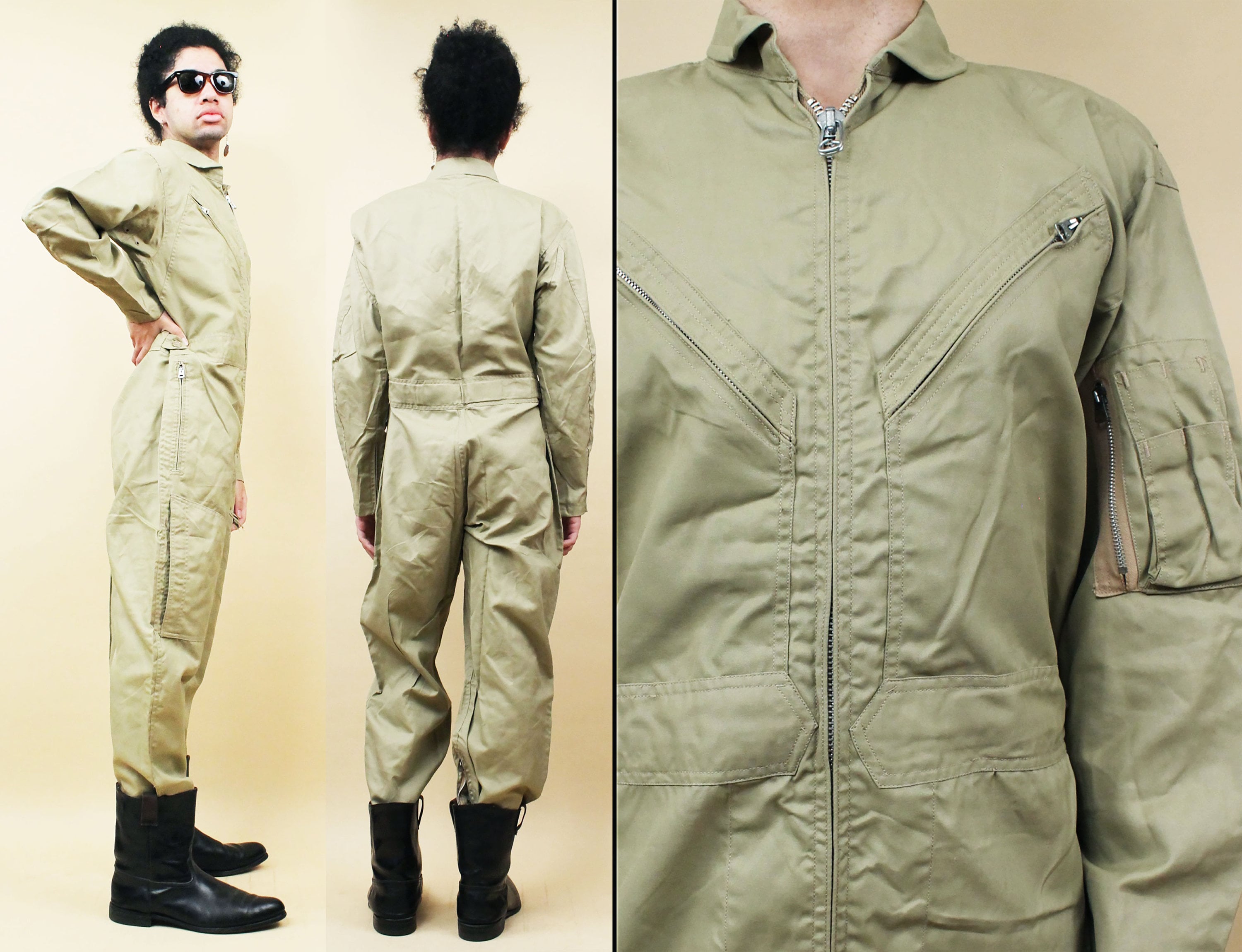 ORIGINAL WWII US Army Air Force Type A-4 Flight Suit w/Belt