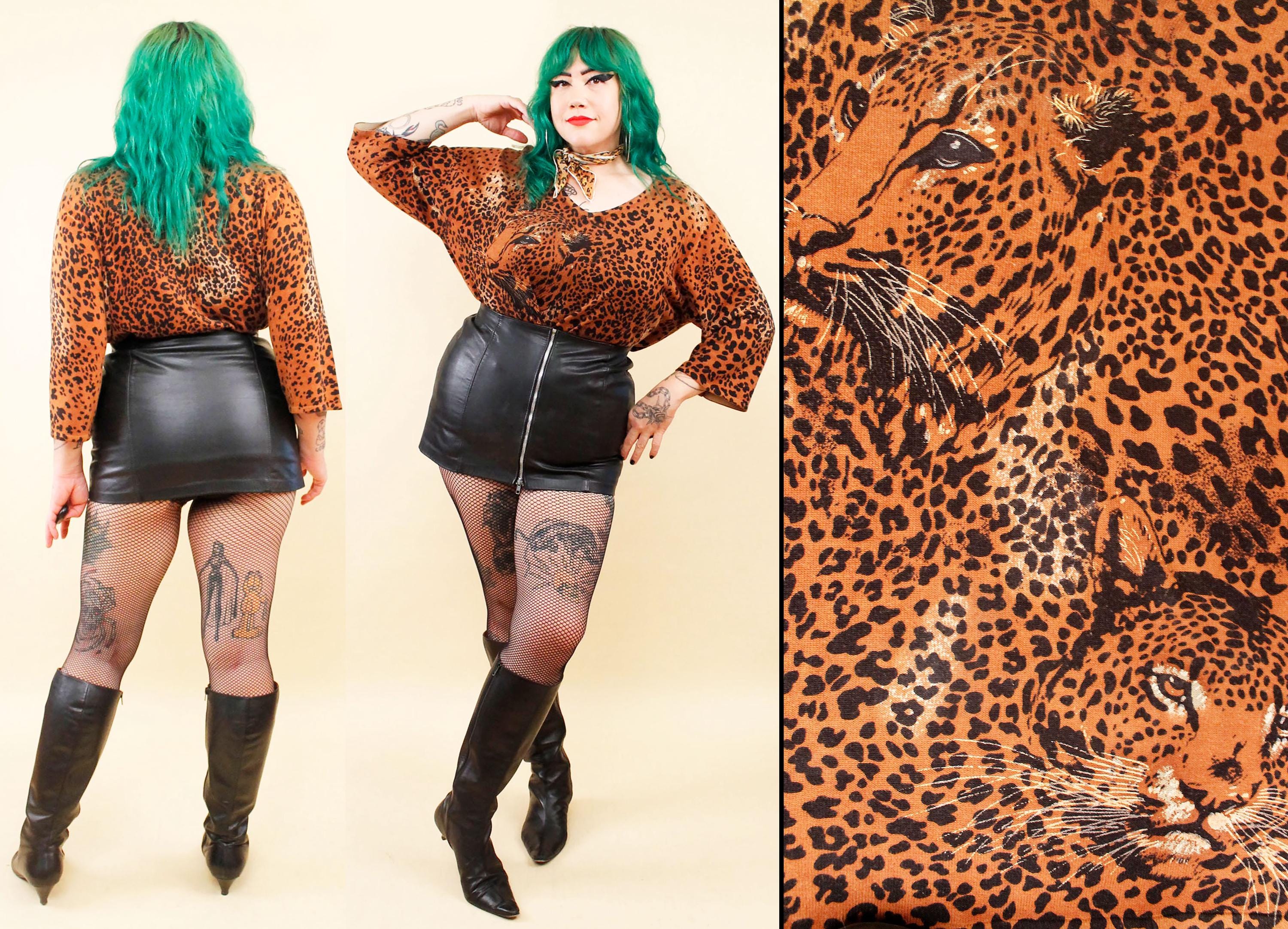 80s Leopard Shirt - Etsy Canada