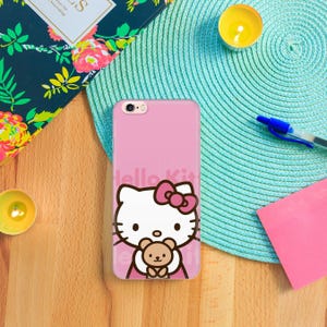 Hello Kitty KK7 Phone Case Cover For Apple iPhone 5 SE 2020 2022 6 7 8 X Xs XR MaX PLuS Models Japan Japanese Kitty White Cartoon Character image 9