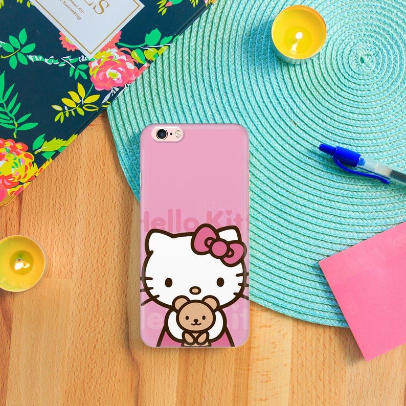 Hello Kitty KK7 Phone Case Cover For Apple iPhone 5 SE 2020 2022 6 7 8 X Xs XR MaX PLuS Models Japan Japanese Kitty White Cartoon Character image 9