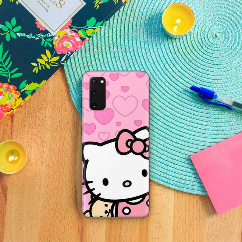 Hello Kitty KK7 Phone Case Cover For MANY VARIOUS Samsung Galaxy Models Japan Japanese Kitty White Cartoon Character Kitten imagen 4