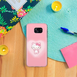Hello Kitty KK5 Phone Case Cover For Samsung Galaxy S5 S6 S7 S8 S9 Edge Plus LTE NEO Models Japan Japanese Kitty White Cartoon Character Cat image 8