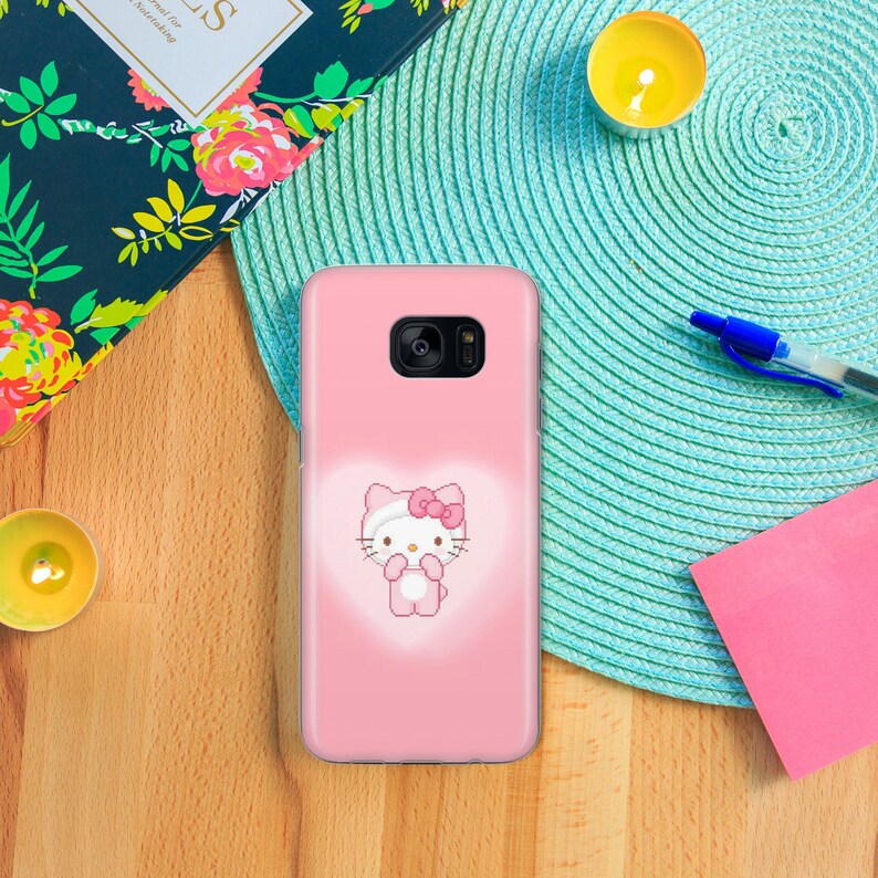 Hello Kitty KK5 Phone Case Cover For Samsung Galaxy S5 S6 S7 S8 S9 Edge Plus LTE NEO Models Japan Japanese Kitty White Cartoon Character Cat image 8