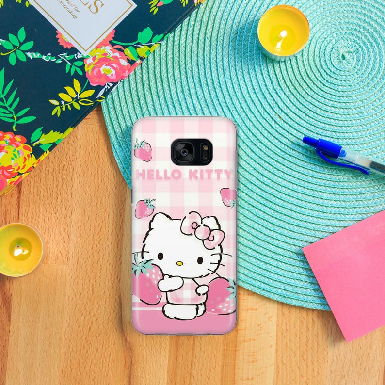 Hello Kitty KK8 Phone Case Cover For Samsung Galaxy S5 S6 S7 S8 S9 Edge Plus LTE NEO Models Japan Japanese Kitty White Cartoon Character Cat image 4