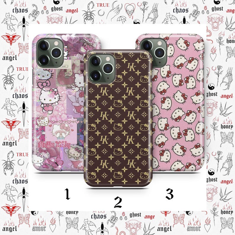 Hello Kitty KK6 Phone Case For Apple iPhone 11 12 13 14 15 16 e 17 Air PRO Plus Mini Max Japan Japanese Kitty White Cartoon Charact Kitten image 1