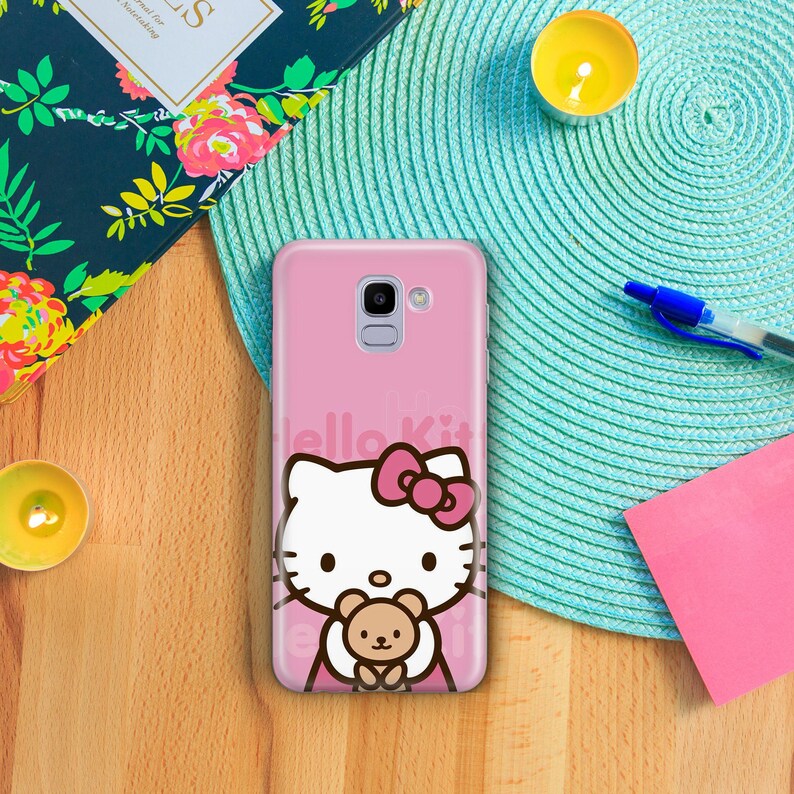 Hello Kitty KK7 Phone Case Cover For Samsung Galaxy A3 A5 A6 A7 A8 J3 J5 J6 J7 Models Japan Japanese Kitty White Cartoon Character Kitten image 7
