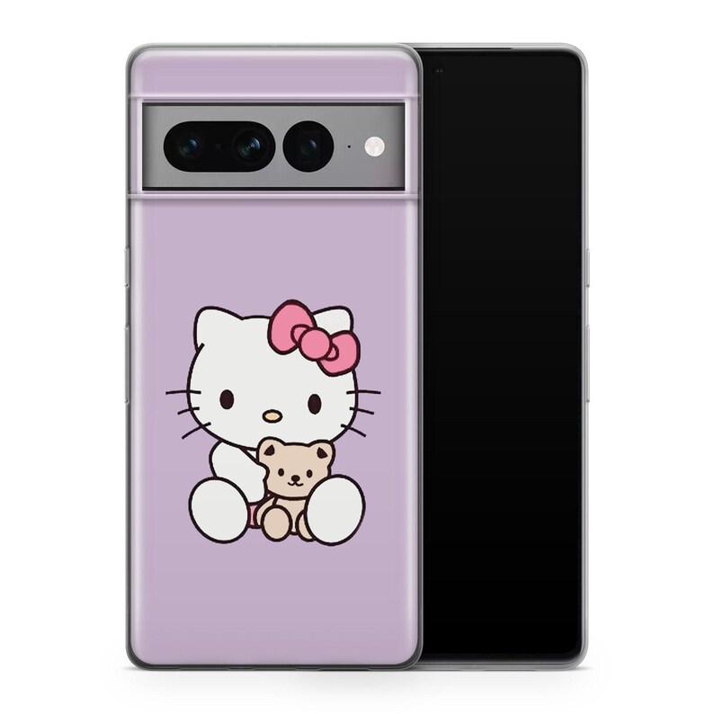 Hello Kitty KK1 housse de téléphone pour Google Pixel 6 6A 7 7A 8 8A 9 9A 10 Pro XL modèles japon japonais Kitty blanc personnage de dessin animé chaton 1