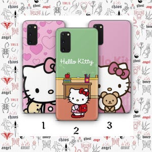 Hello Kitty KK7 Phone Case Cover For MANY VARIOUS Samsung Galaxy Models Japan Japanese Kitty White Cartoon Character Kitten imagen 1