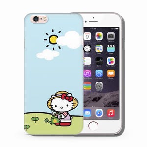 Hello Kitty KK4 Phone Case Cover For Apple iPhone 5 SE 2020 2022 6 7 8 X Xs XR MaX PLuS Models Japan Japanese Kitty White Cartoon Character 1