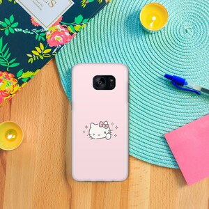 Hello Kitty KK5 Phone Case Cover For Samsung Galaxy S5 S6 S7 S8 S9 Edge Plus LTE NEO Models Japan Japanese Kitty White Cartoon Character Cat image 6
