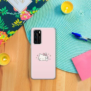 Hallo Kitty KK5 Telefon Fall Abdeckung Für Huawei P9 P10 P20 P30 P40 Lite PRO Plus LG G5 G6 Modell Japan Japanische Kitty Weiß Cartoon Charakter Katze Bild 6