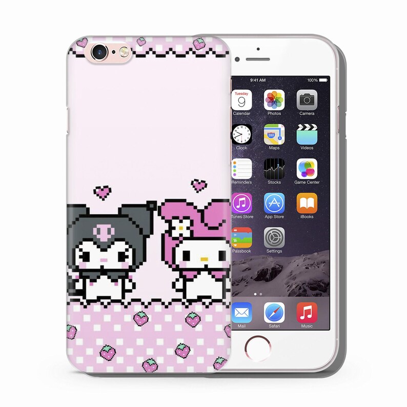 Hello Kitty KK8 Telefonskal till Apple iPhone 5 SE 2020 2022 6 7 8 X Xs XR MaX PLUS Modeller Japan Japansk kattunge Vit tecknad figur 3