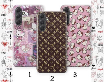 Hello Kitty KK6 Phone Case Cover For Samsung A14 A15 A16 A17 A25 A26 A33 A34 A35 A36 A53 A54 A55 A56 A72 A73 + More Models Japan Kitty White