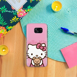 Etui Hello Kitty KK7 na telefon Samsung Galaxy S5 S6 S7 S8 S9 Edge Plus LTE NEO Modele Japonia Japońska biała postać z kreskówki Kot zdjęcie 8