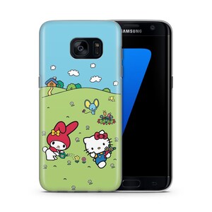 Hello Kitty KK4 Phone Case Cover For Samsung Galaxy S5 S6 S7 S8 S9 Edge Plus LTE NEO Models Japan Japanese Kitty White Cartoon Character Cat 3