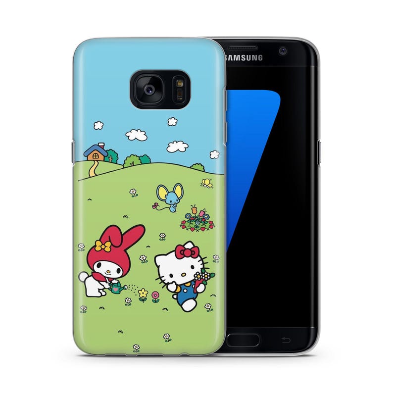 Hello Kitty KK4 Phone Case Cover For Samsung Galaxy S5 S6 S7 S8 S9 Edge Plus LTE NEO Models Japan Japanese Kitty White Cartoon Character Cat 3